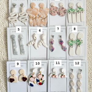 SALE STOCK // Polymer Clay Earrings // Sale Earrings image 5