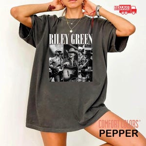 Comfort Colors Riley Green T-Shirt, Vintage Concert TShirt, Retro Nashville Shirt, Trendy Concert Tshirt, Country Music Gift Shirt