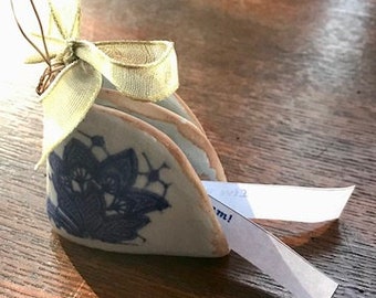 A Ceramic Fortune Cookie