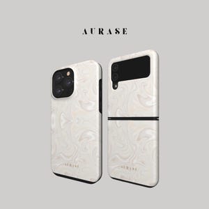 Aesthetic Beige Marble Phone Case iPhone 16 15 14 13 Samsung Z Flip 6 5 4 Z Fold 4 3 Galaxy A 55 54 S 25 24 Gold Gift Idea Birthday