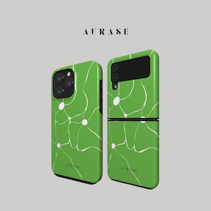 Aesthetic Flower Phone Case iPhone 16 15 14 13 12 Samsung Z Flip 6 5 4 Z Fold 4 3 Galaxy A 55 54 S 25 24 Green Matisse Gift Idea Birthday