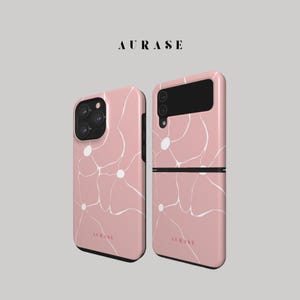 Aesthetic Flower Phone Case iPhone 16 15 14 13 12 Samsung Z Flip 6 5 4 Z Fold 4 3 Galaxy A 55 54 S 25 24 Pink Matisse Gift Idea Birthday