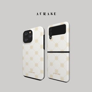 Aesthetic Orient Phone Case iPhone 16 15 14 13 Samsung Z Flip 6 5 4 Z Fold 4 Galaxy A 55 54 S 25 24 Gold Gift Idea Birthday