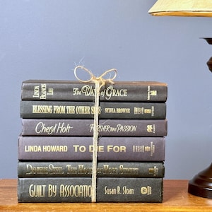 Vintage Mystery & Romance Book Stack