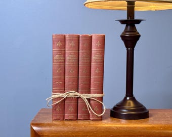 Classic Encyclopedia Vintage Red Quartet