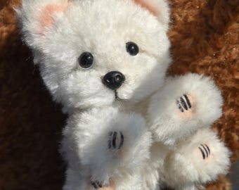 Westie Dog Plush – Handmade West Highland White Terrier Toy – Soft Stuffed Animal Gift for Dog Lovers & Kids