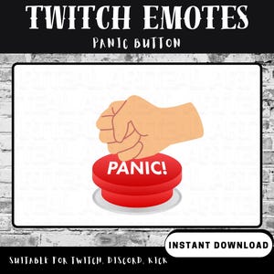 Panic button emote for twitch/kick/discord