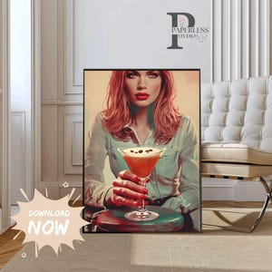 Espresso martinikunst, martiniprint, espresso martini, kustveedrijfster, eigenzinnige martinikunst, leuke cocktailkunst, martinistilleven,