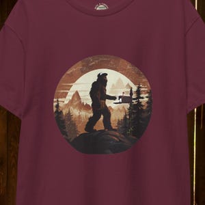 Bigfoot Mailman Tee // Sasquatch Postal Service, Wilderness Delivery T-Shirt