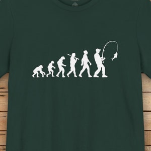 Fishing Tee  // Caveman to Fisherman Evolution T-Shirt, Perfect Gift for Outdoorsmen