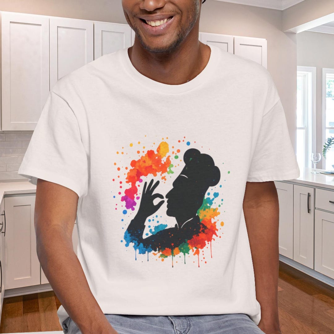 Chef's Kiss T-shirt // Culinary Splatter Art Tee, Foodie Apparel - Etsy