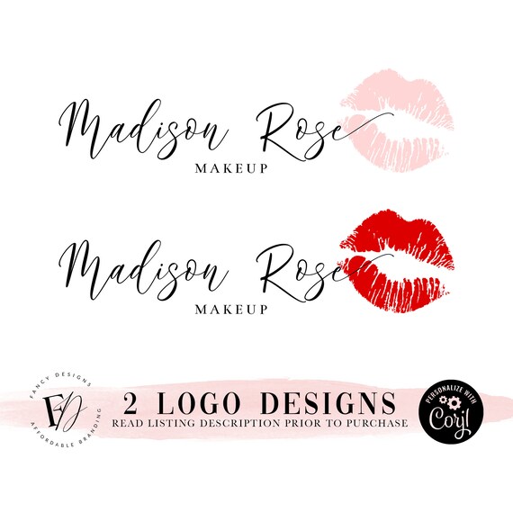Makeup Artist Logo Lip Logo Design Kiss Logo Lipstick Logo Lip Sense Logo Template Salon Logo Beauty Blog Logo Mua Logo Instant Download By Fancy Designs Catch My Party makeup artist logo lip logo design kiss