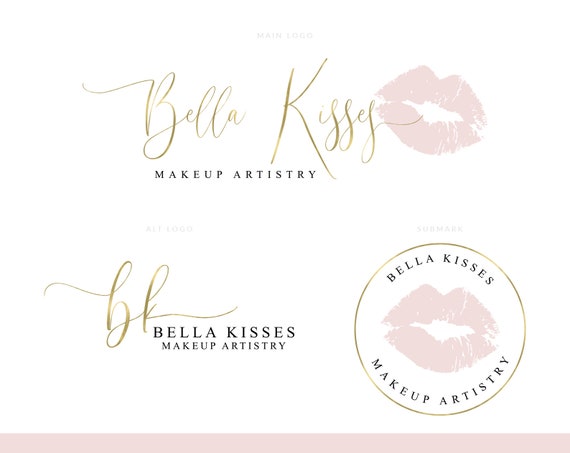 Makeup Logo Lips Logo Makeup Artist Logo Makeup Logo Etsy