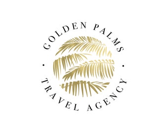 Palm Tree Logo, Travel Logo, Travel Agent Logo Design, Travel Professional Logo, Travel Blog Branding, Travel Advisor, Travel Agent Branding