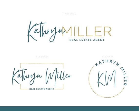 Logo Designs for Realtors, Real Estate Agent Branding, Brokerage Logo Design, Realtor Logo, Real Estate Agent Logo, Real Estate Logo Design Il_570xn