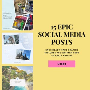 Travel Agent Social Media Posts, Travel Agent Instgram Post, Travel Agent Templates, Universal Orlando Posts for Travel Agents, IG Templates