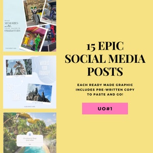 Travel Agent Social Media Posts, Travel Agent Instgram Post, Travel Agent Templates, Universal Orlando Posts for Travel Agents, IG Templates image 1