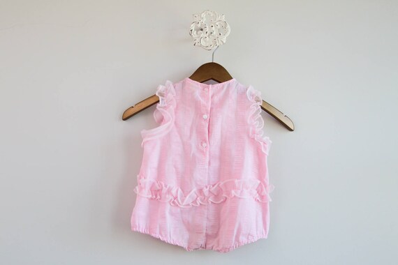Size 12-18mo • Baby's Pink Easter Ruffled Floral … - image 5