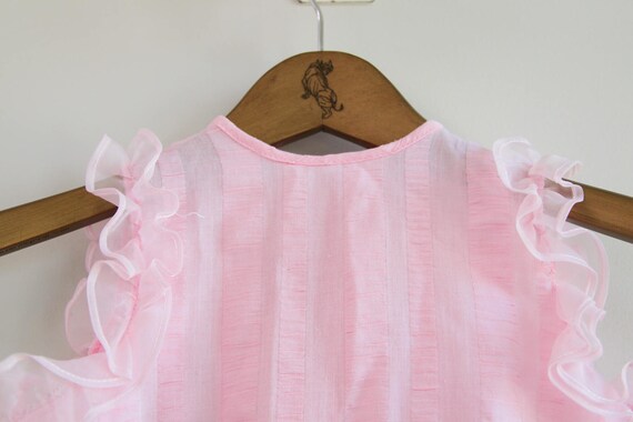 Size 12-18mo • Baby's Pink Easter Ruffled Floral … - image 4