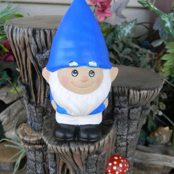 Garden Gnome - Mr Gnomeo Hand Painted ceramic garden statue sweet gnome