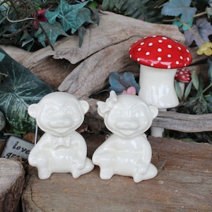 Ceramic Monkey Wedding Cake toppers