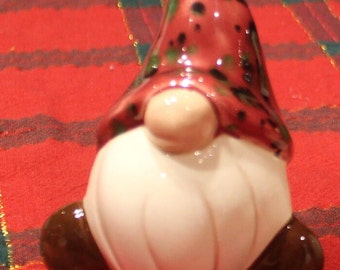 Gnome   - Ceramic glazed  handcrafted