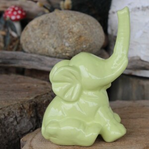 Elephant Ring Dish Jewelry holder ceramic  lucky handmade pottery gifts under 20