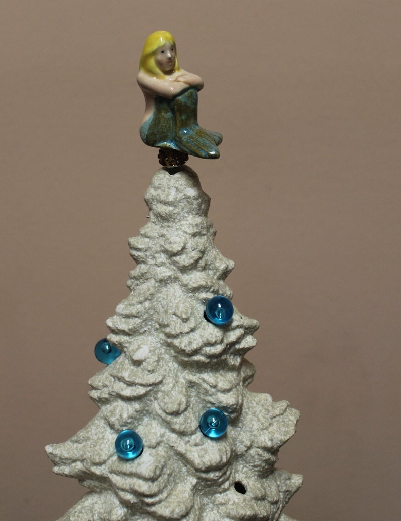 Ceramic Tree Replacement Topper Mermaid fits Atlantic Vintage Ceramic Christmas tree Bild 1