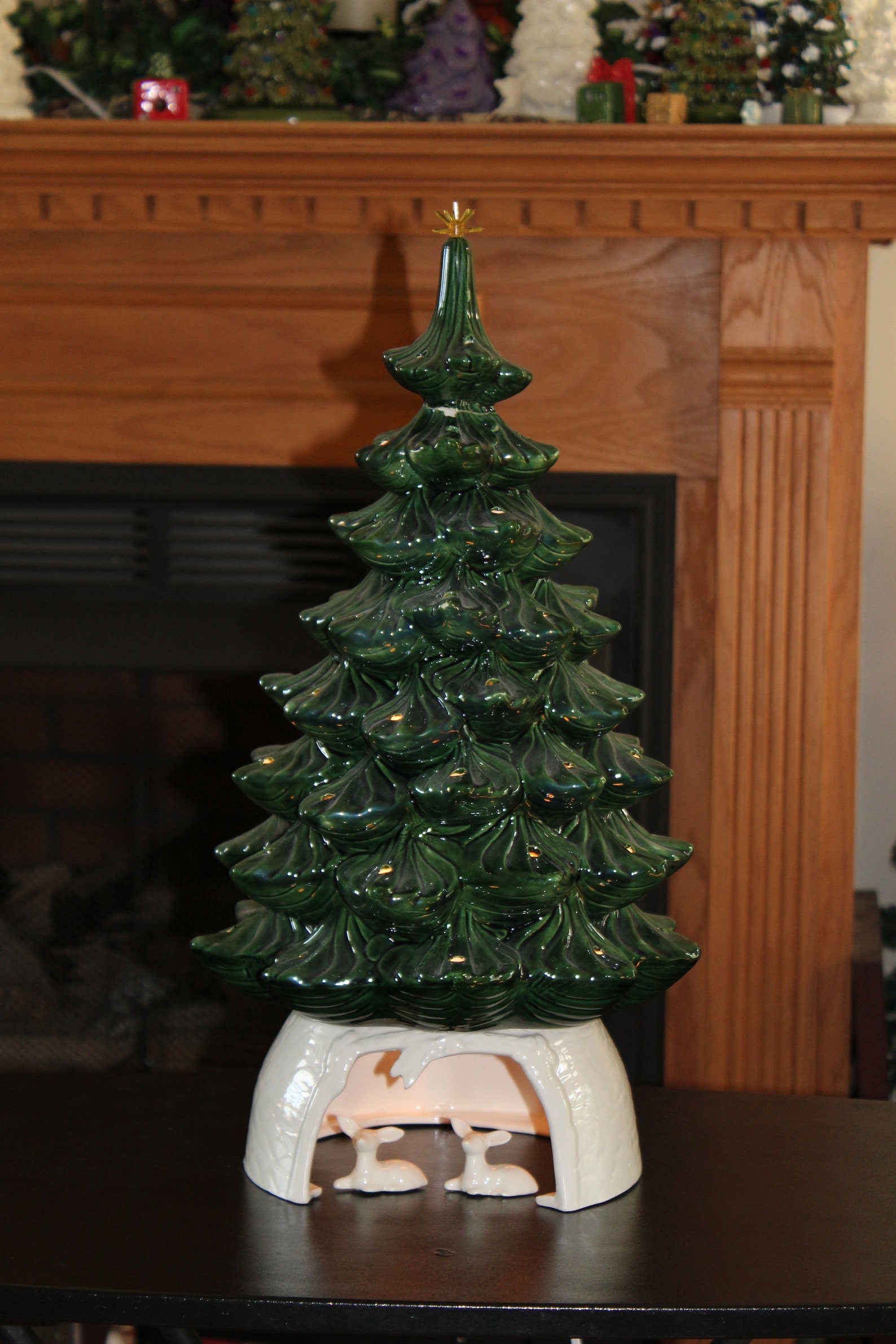 Ceramic Christmas Tree REPLACEMENT Base WHITE Vintage Etsy