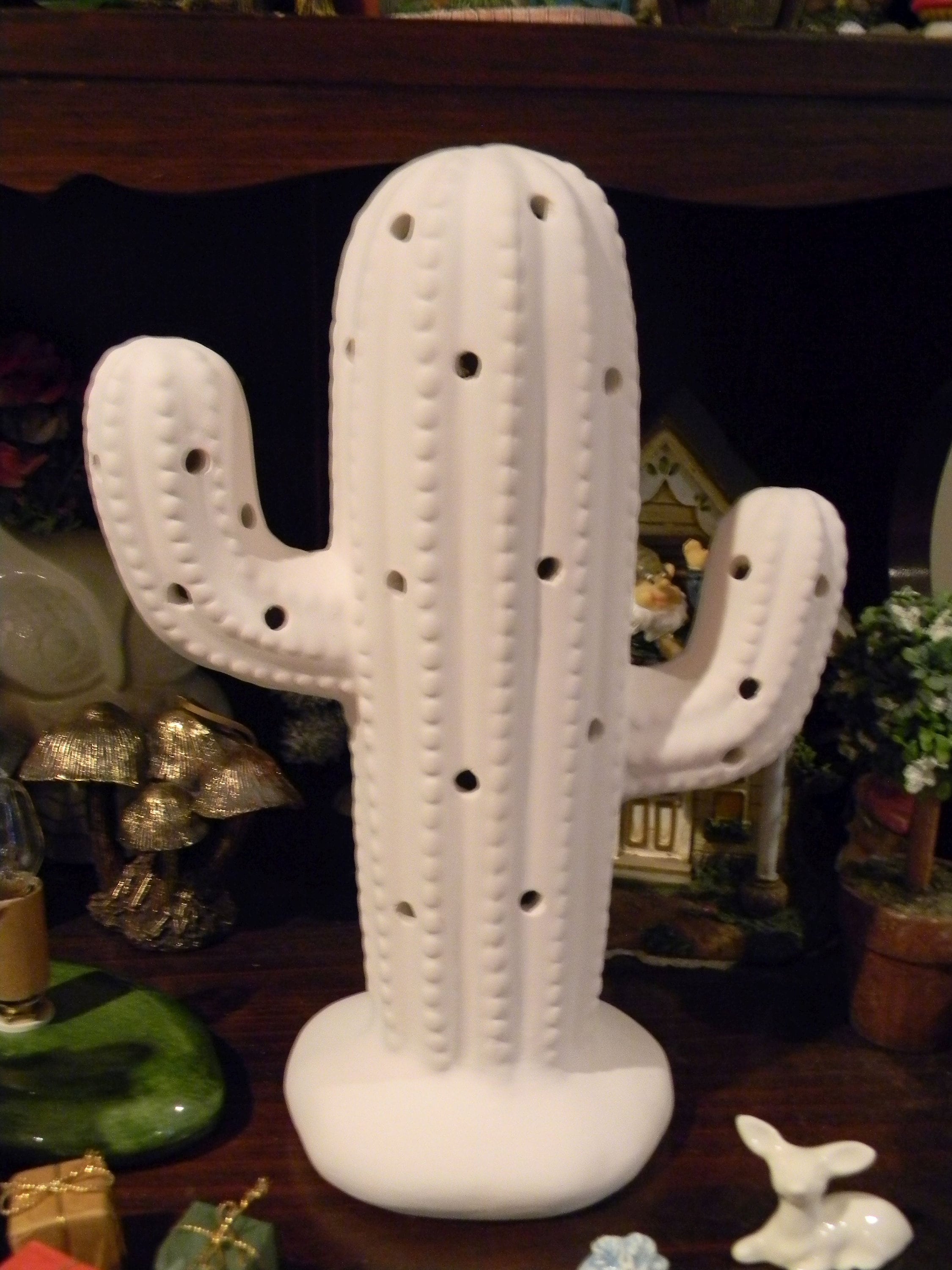 Saguaro Cactus Ceramic Christmas Tree Bisque You Paint Lighted Etsy Singapore