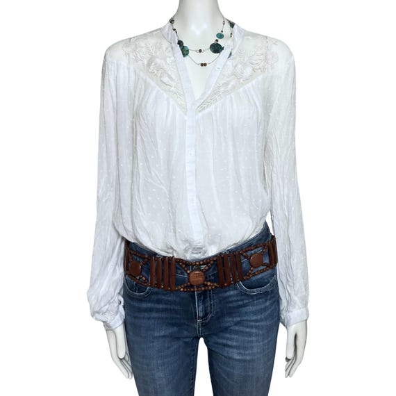 Boho Turquoise Multistrand Abalone Shell Illusion… - image 5