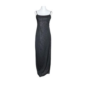 vintage 90's spaghetti strap empire waist dress floor length 90s Empire Waist