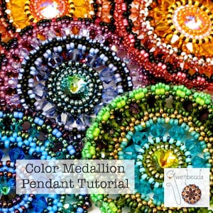 Tutorial Color Medallion - A Beaded Pendant
