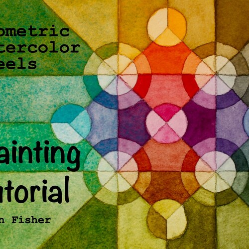 TUTORIAL Triad Watercolor Color Wheels How to Paint Etsy