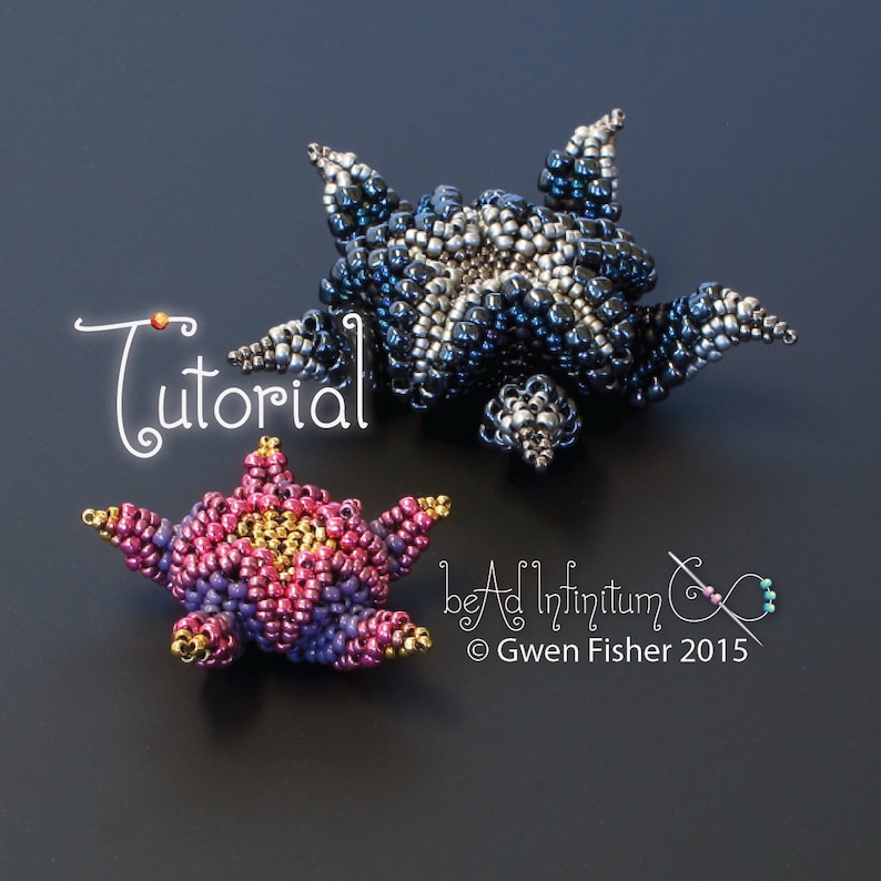 TUTORIAL Cellini Asterisk Pendant Beaded with Peyote Stitch image 5
