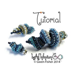 TUTORIAL Snail Shells & Twisty Bits, Beaded with Peyote Stitch image 5