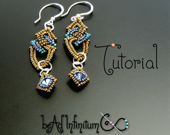 TUTORIAL Beaded Celtic Knot Earrings and Other Designs with Beaded Rick Rack