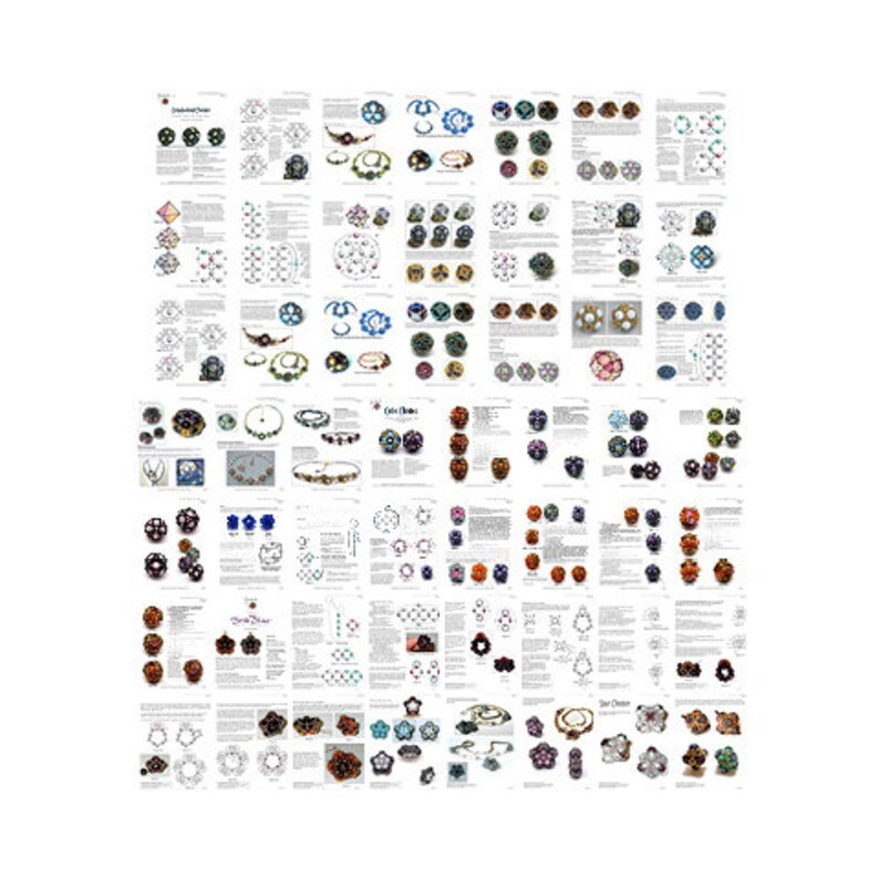 Collection de tutoriels Perles en cubes, octaédriques, étoile et étoile de mer image 7