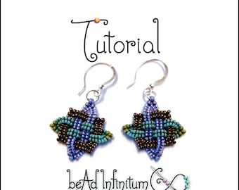 TUTORIAL Beaded Celtic Knot Earrings and Other Designs with Beaded Rick Rack