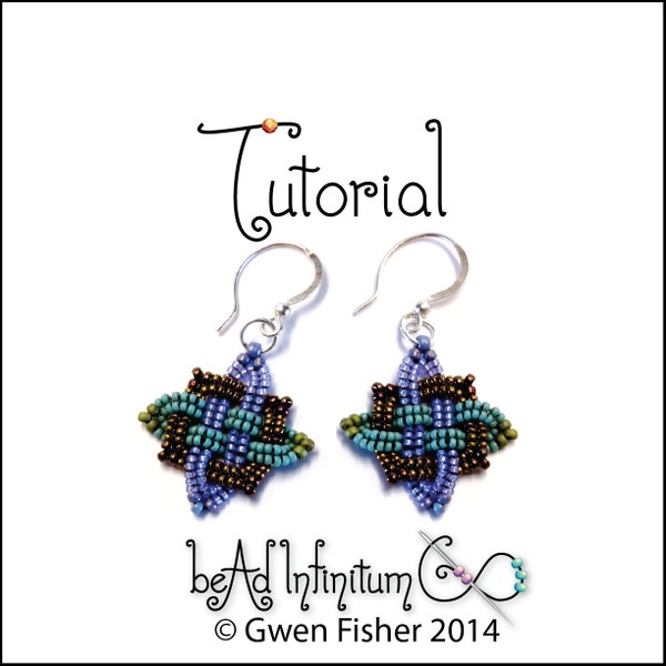 TUTORIAL Beaded Celtic Knot Earrings and Other Designs with Beaded Rick Rack