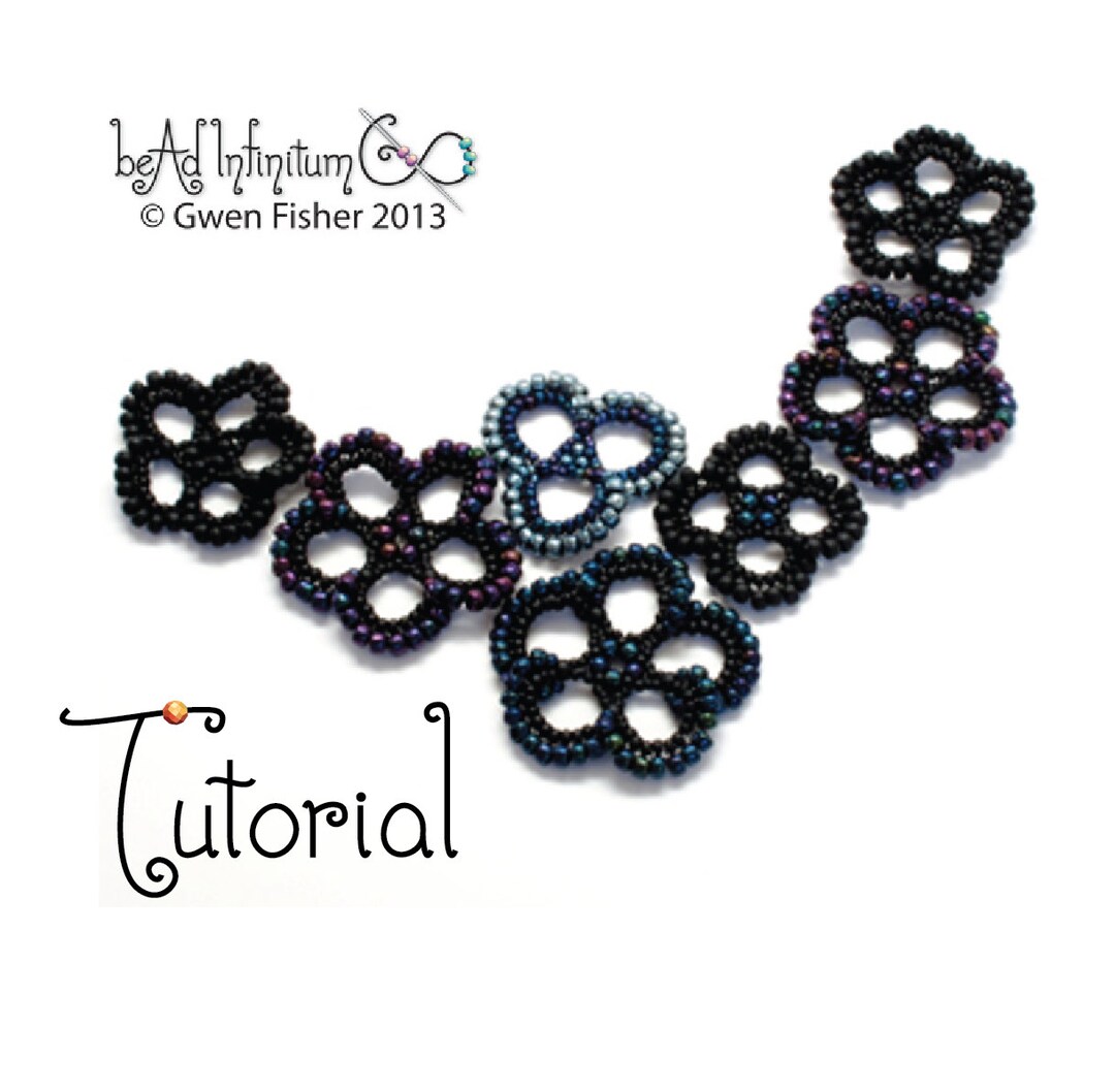 Tutorial Beaded Lace Flowers Part 2 of a Bead Lace Adventure Series Etsy