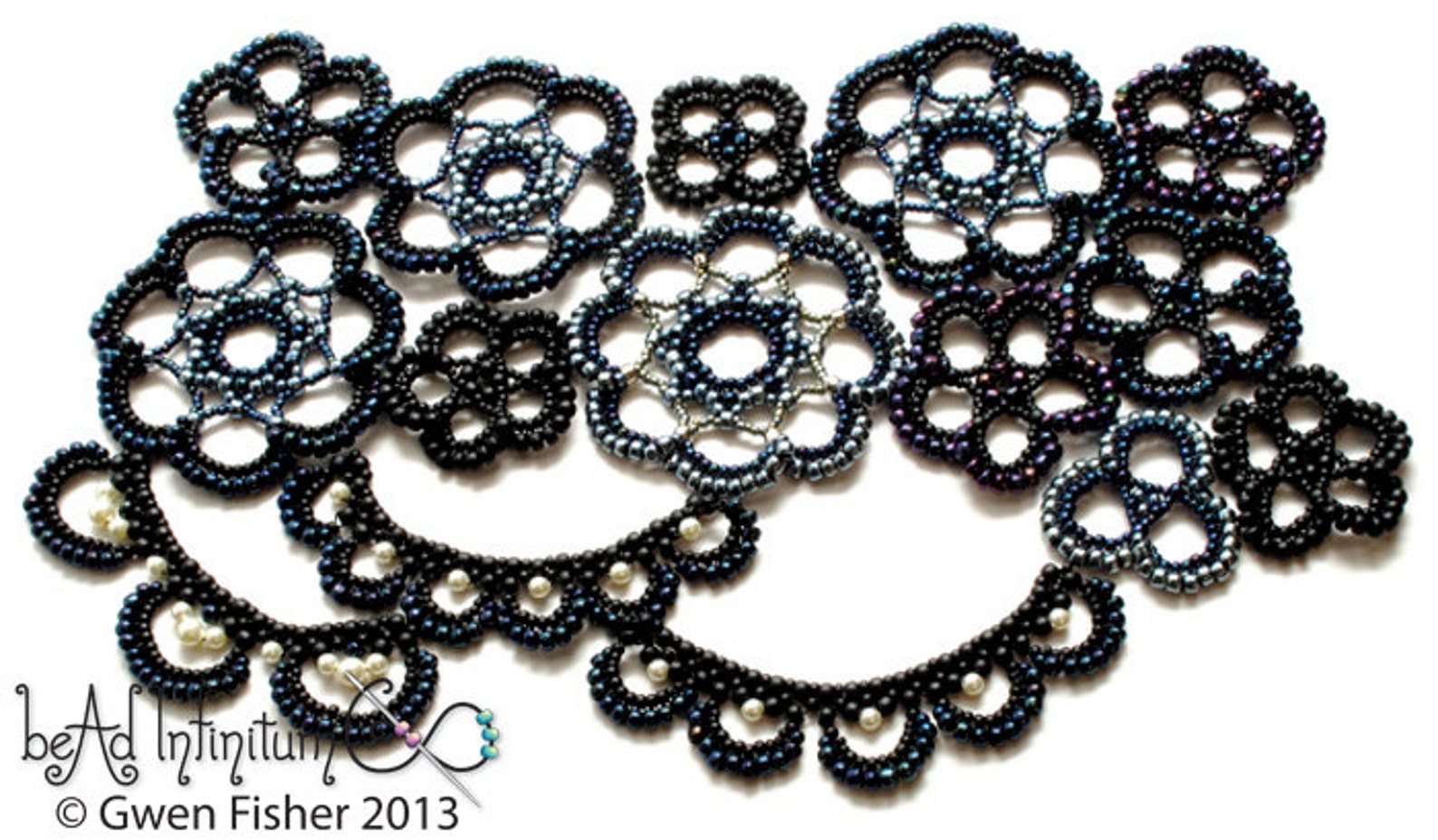 TUTORIAL Beaded Lace Medallions Part 4 of a Beaded Lace Etsy