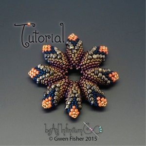 Tutorial Cellini Flowers and Leaves, Beaded with Peyote Stitch