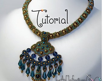 TUTORIAL Delta Queen Necklace with Beaded Pendant and Toggle Clasp