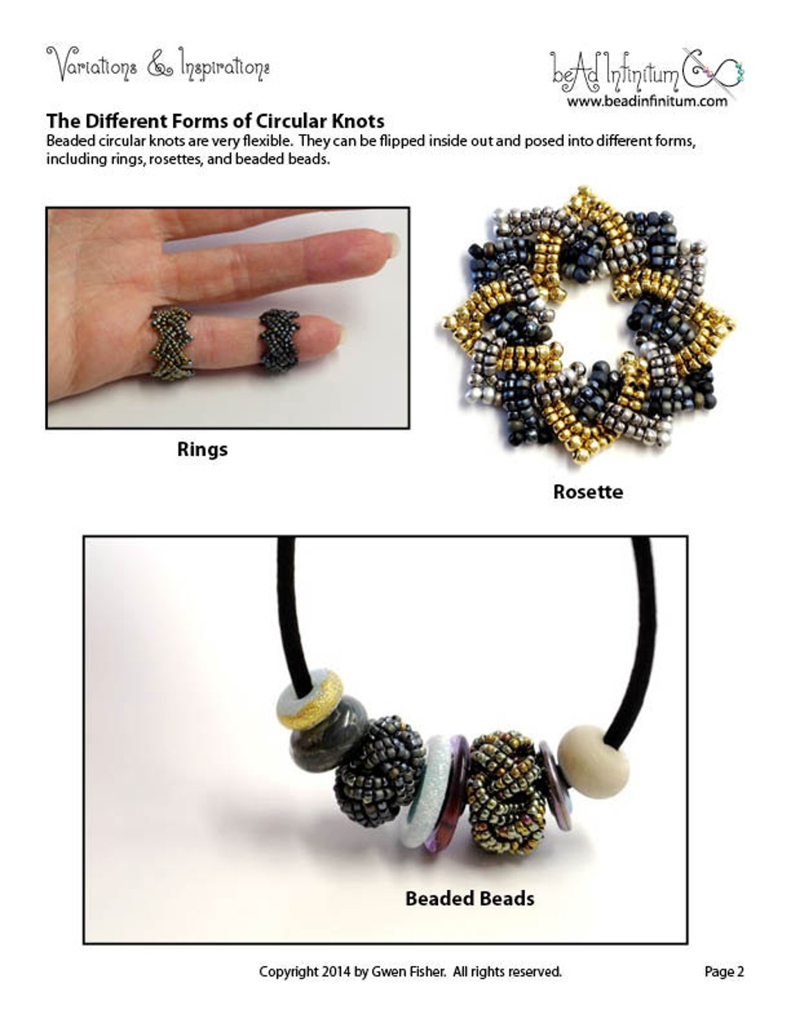 TUTORIAL Beaded Celtic Knots Part 2 Rings Rosettes & Beaded Etsy