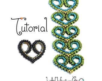 Tutoriel Cœurs en dentelle perlée, 6e partie de l'aventure de la dentelle perlée