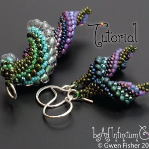 Tutorial Slugs in Love, Beaded Earrings and Pendants with Peyote Stitch