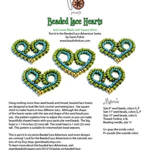 TUTORIAL Beaded Lace Hearts Part 6 of the Beaded Lace Adventure image 2