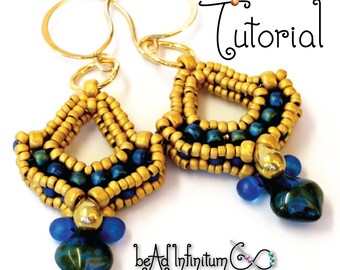 TUTORIAL Victorian Parlour Earrings with Beaded Prismatic Right Angle Weave PRAW