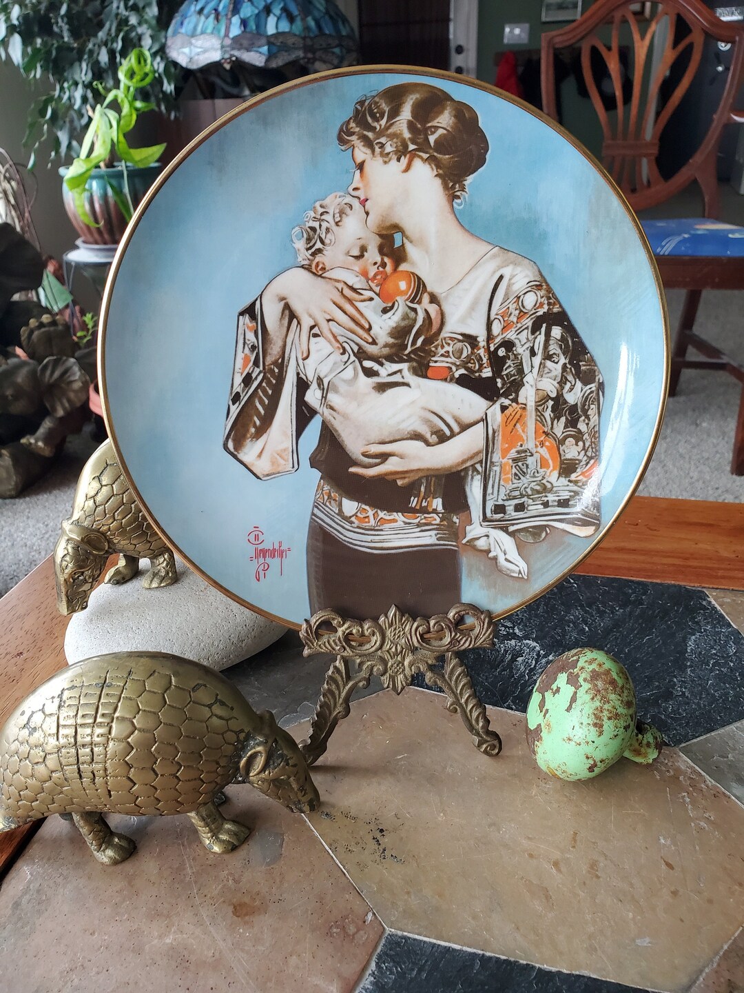 Vintage Leyendecker Plate - Mother's Day 1977 - Numbered 1,947 Out of ...